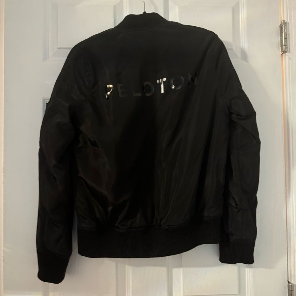 Peloton Black Bomber Jacket